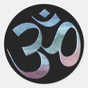 Gradient Om Classic Round Sticker