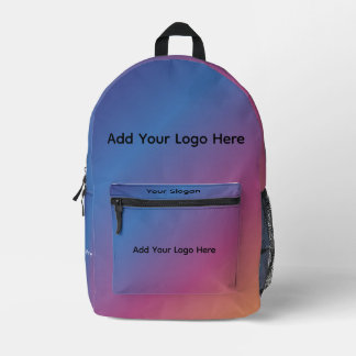 Gradient Ombre Backpack, Customisable Design | Printed Backpack