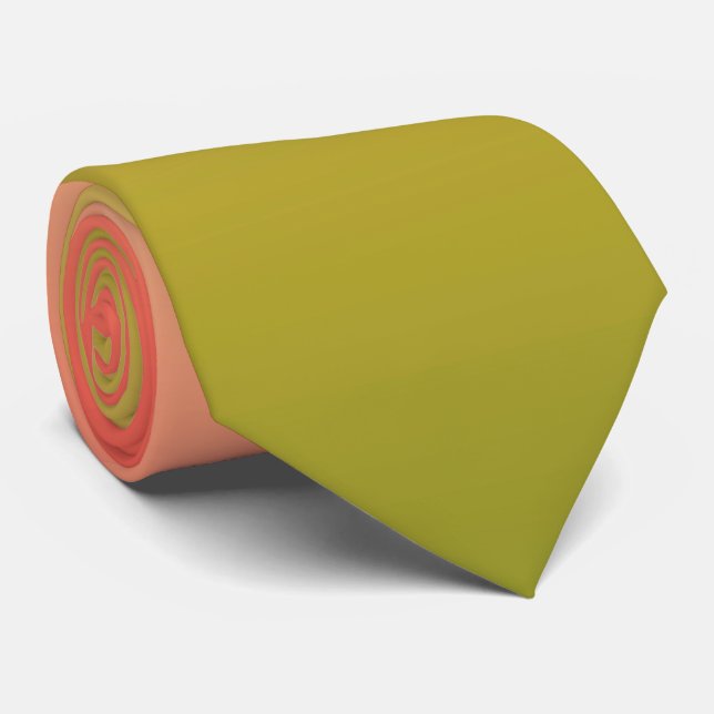 Gradient ombre coral blush beige lime soft blurred tie (Rolled)