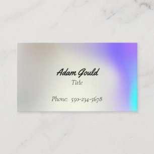 Gradient Ombre Professional Business Card