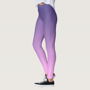 Gradient ombre purple to pink leggins leggings