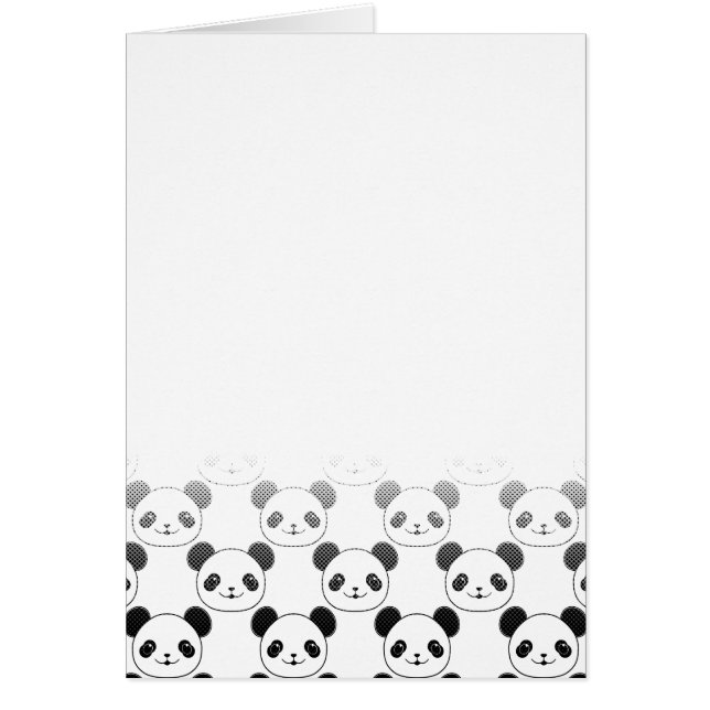 Gradient Panda Bear Pattern (Front)