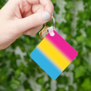 Gradient Pansexual Pride Flag – Colourful Pan Flag Key Ring