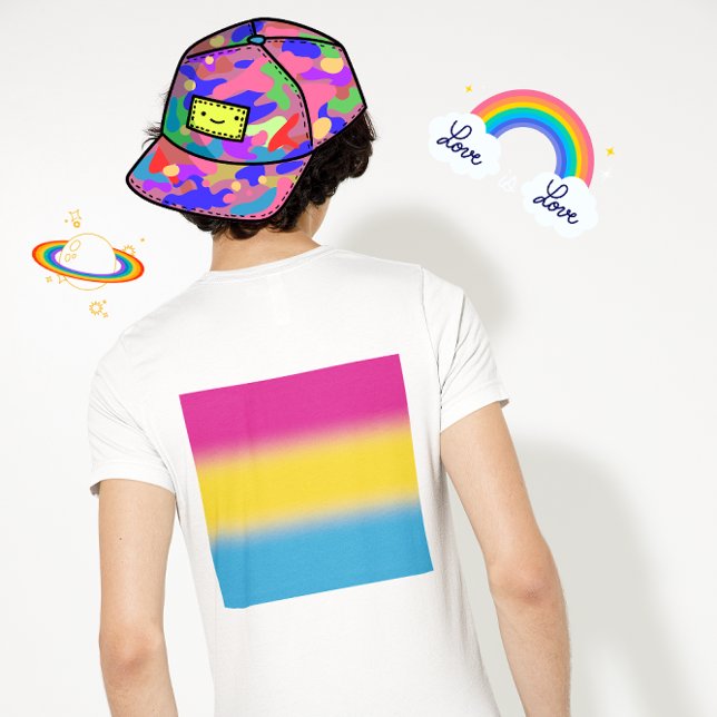 Gradient Pansexual Pride Flag – Colourful Pan Flag T-Shirt (Creator Uploaded)