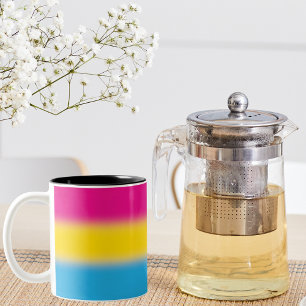 Gradient Pansexual Pride Flag – Colourful Pan Flag Two-Tone Coffee Mug