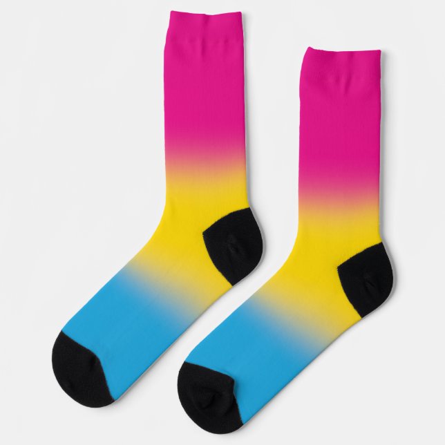 Gradient Pansexual Pride  Socks (Left)