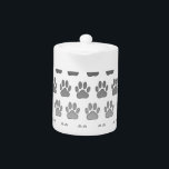 Gradient Paw Prints in Black & White & Grey<br><div class="desc">Dog paw print in gradient colours (white,  grey and black). Original design.</div>