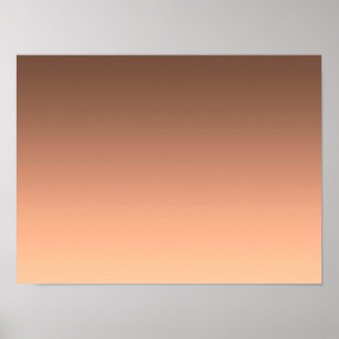 Gradient Peach - light to deep   Seasonal Moods    Poster