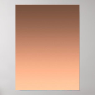 Gradient Peach - light to deep   Seasonal Moods    Poster