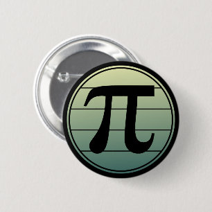 Gradient Pi Symbol Pi day Happy Pi day Math 6 Cm Round Badge