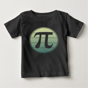 Gradient Pi Symbol Pi day   Happy Pi day Math Baby T-Shirt