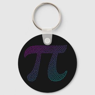 Gradient Pi Symbol Pi day   Happy Pi day Math Key Ring