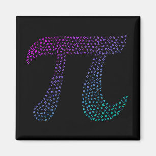 Gradient Pi Symbol Pi day   Happy Pi day Math Magnet