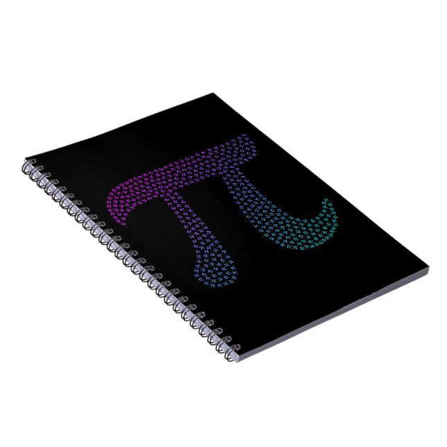Gradient Pi Symbol Pi day | Happy Pi day Math Notebook (Right Side)