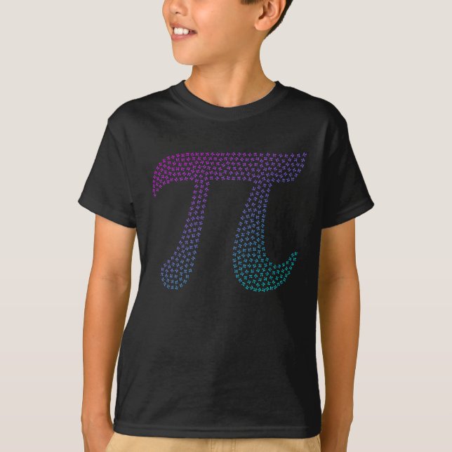 Gradient Pi Symbol Pi day | Happy Pi day Math T-Shirt (Front)