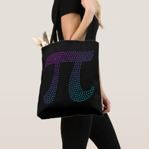 Gradient Pi Symbol Pi day Happy Pi day Math Tote Bag