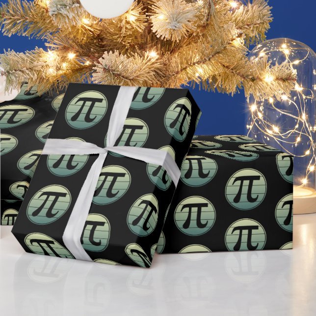 Gradient Pi Symbol Pi day | Happy Pi day Math Wrapping Paper (Holidays)