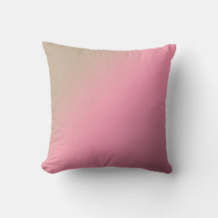 Gradient pink beige soft blur colours blush cushion