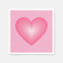 Gradient Pink Heart Design – Pastel Pink Love Sign