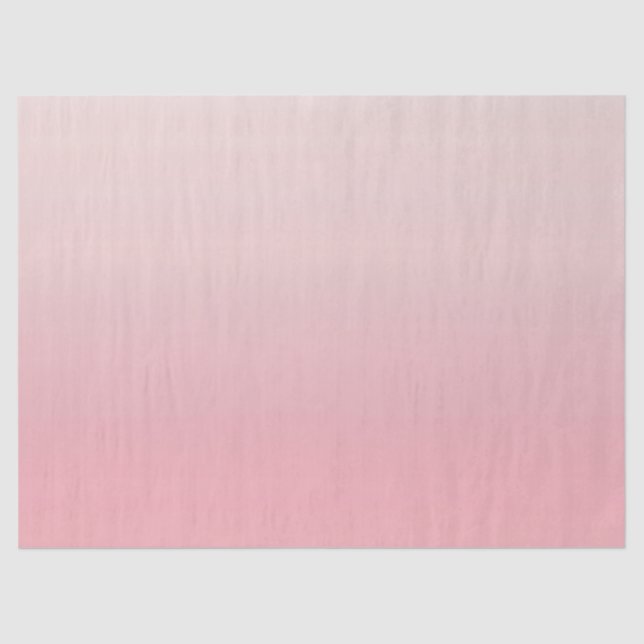 Gradient Pink Minimalist  Tissue Paper (Front)