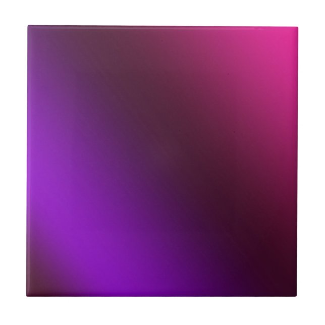 Gradient, pink-purple ceramic tile (Front)