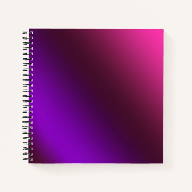 Gradient, pink-purple notebook (Front)