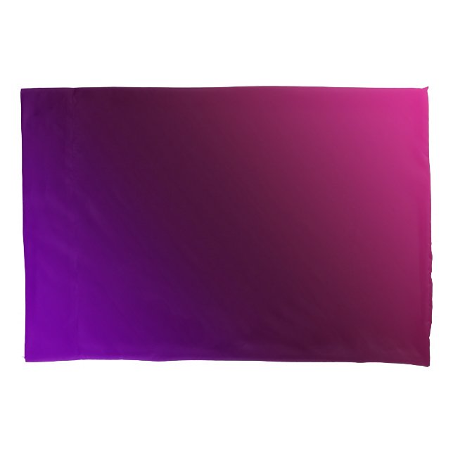 Gradient, pink-purple pillowcase (Front)