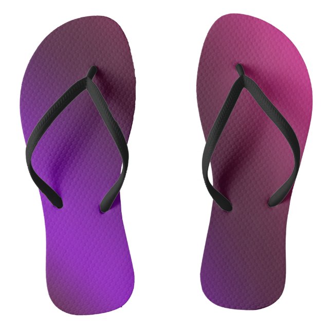 Gradient, pink-purple thongs (Footbed)