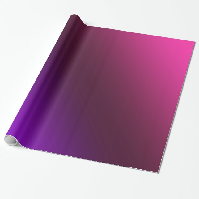 Gradient, pink-purple wrapping paper (Unrolled)
