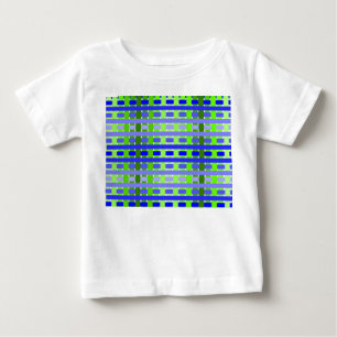 Gradient Plaid blue  Baby T-Shirt