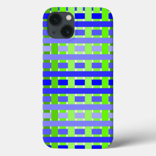 Gradient Plaid blue  iPhone 13 Case