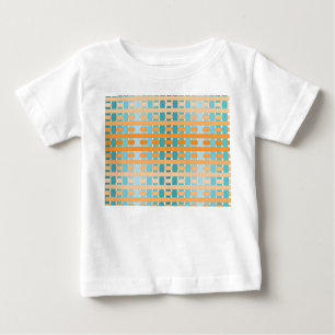 Gradient Plaid Orange Baby T-Shirt