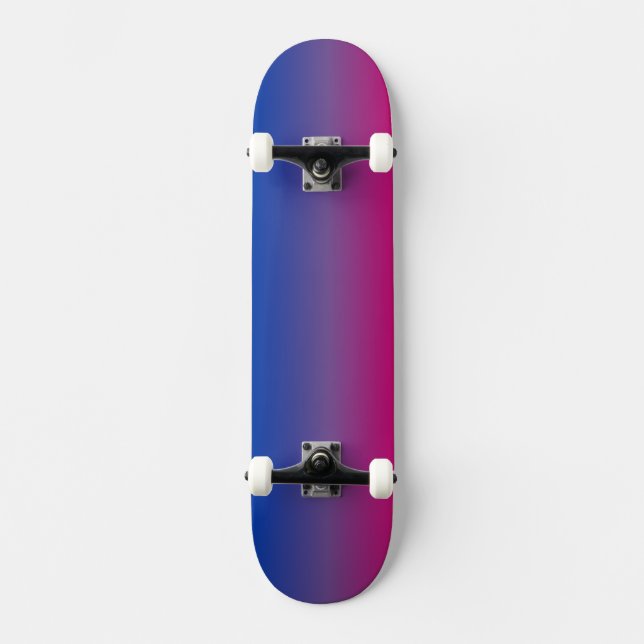 Gradient Pride Pattern: Bi Skateboard (Front)