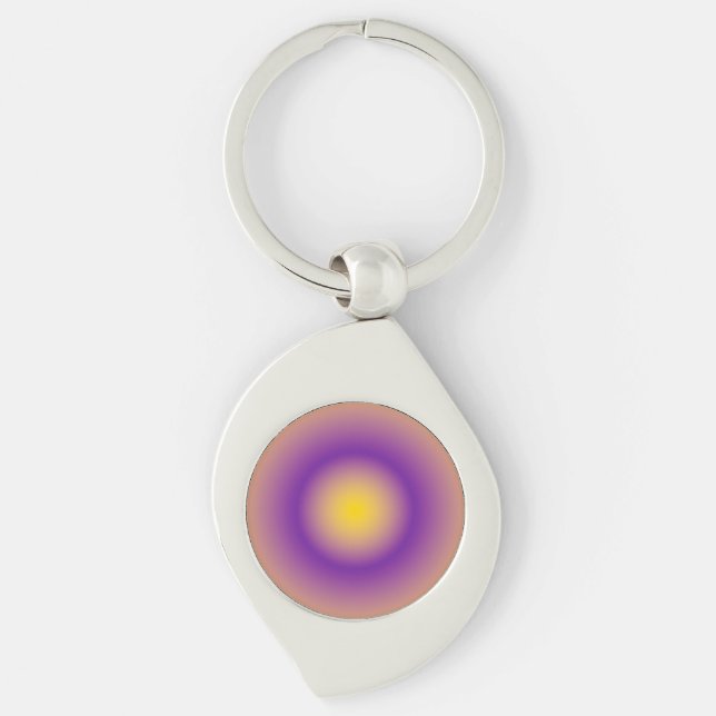 Gradient Pride Pattern: Intersex Key Ring (Front)