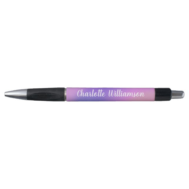 Gradient Purple Boho Watercolor Personalised Name  (Front)