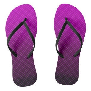 Gradient purple  grey polka dots print abstract fe thongs