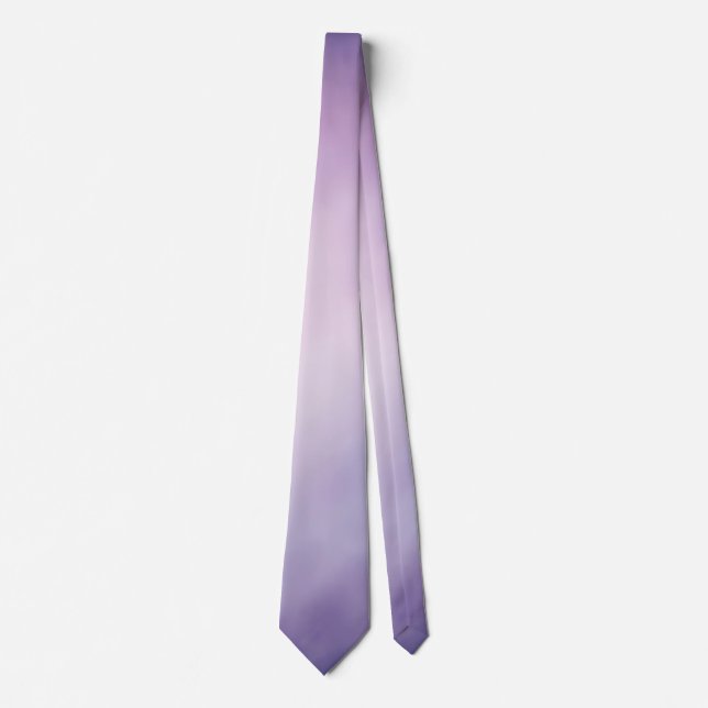 Gradient Purple, Lilac, Blue Elegant  Tie (Front)