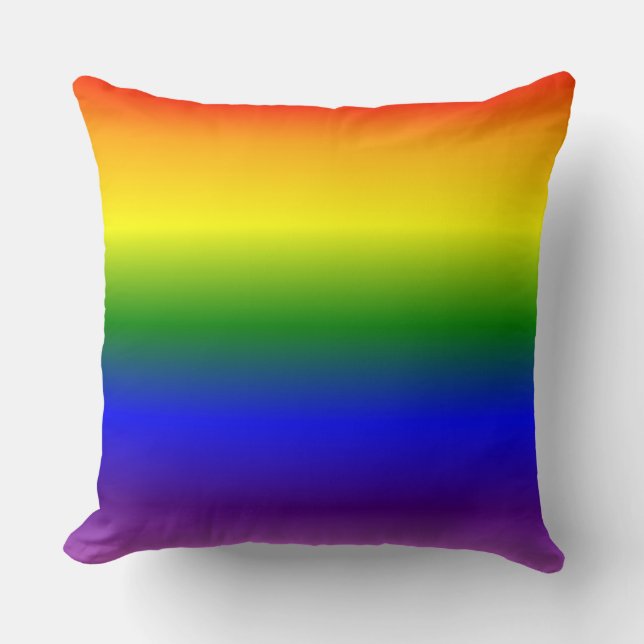 Gradient Rainbow Colours Pattern Cushion (Front)