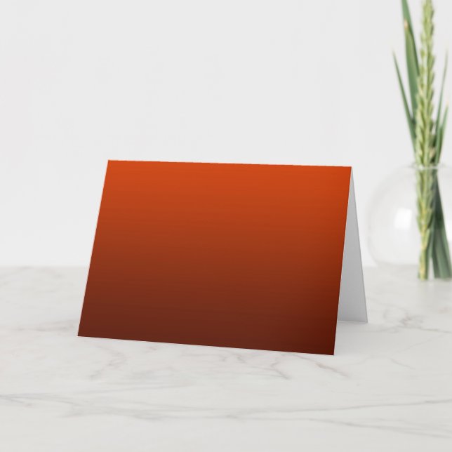Gradient Red - deep to light | Mood Background | Thank You Card (Front)