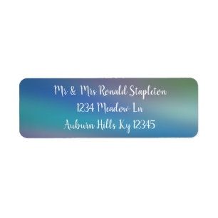 Gradient Return Address Label