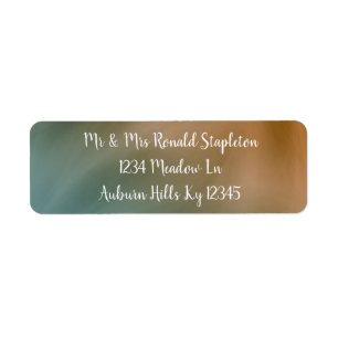 Gradient Return Address Label