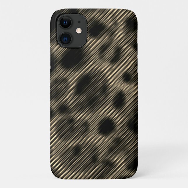 Gradient sepia narrow stripes over dazzled holes Case-Mate iPhone case (Back)