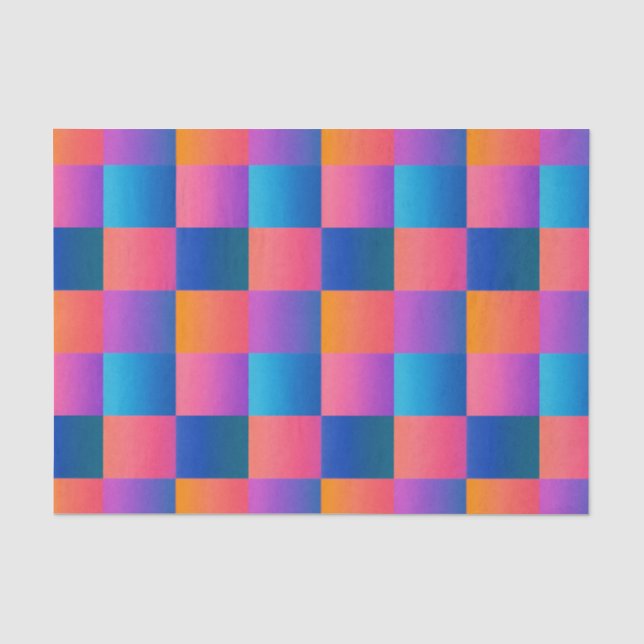 Gradient Stylish Chromatic Colours Tissue Paper (Front)