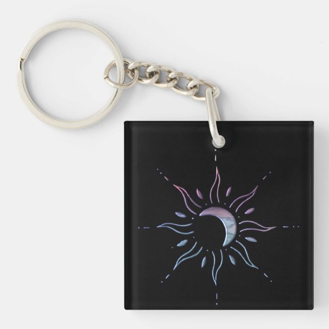 Gradient Sun Key Ring (Front)