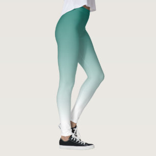Gradient Template Elegant Modern Cute Womens Teal Leggings