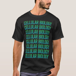 Gradient Text Cellular Biology Biologist T-Shirt