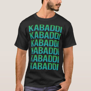 Gradient Text Kabaddi Kabadi T-Shirt