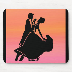 gradient tropical sunset sunrise dancers mouse pad
