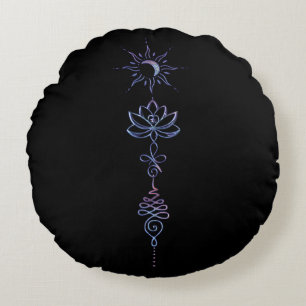 Gradient Unalome Group  Round Cushion