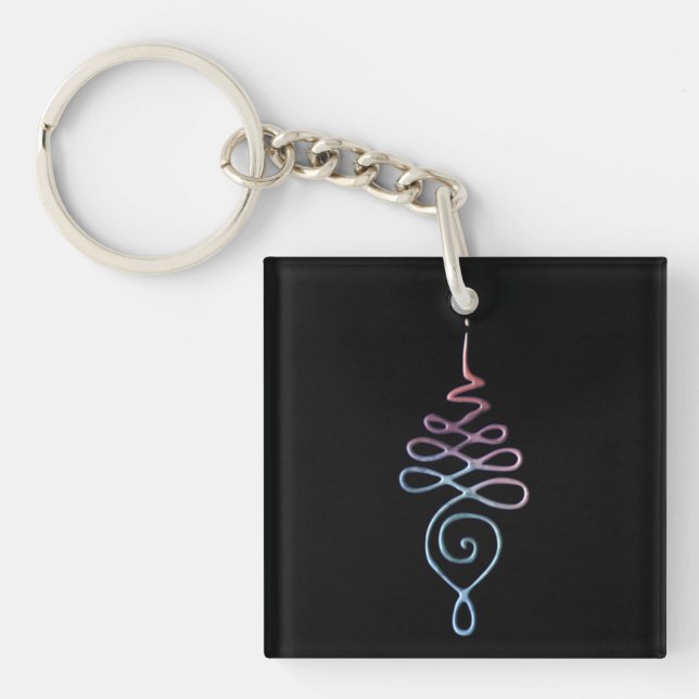 Gradient Unalome Key Ring (Front)